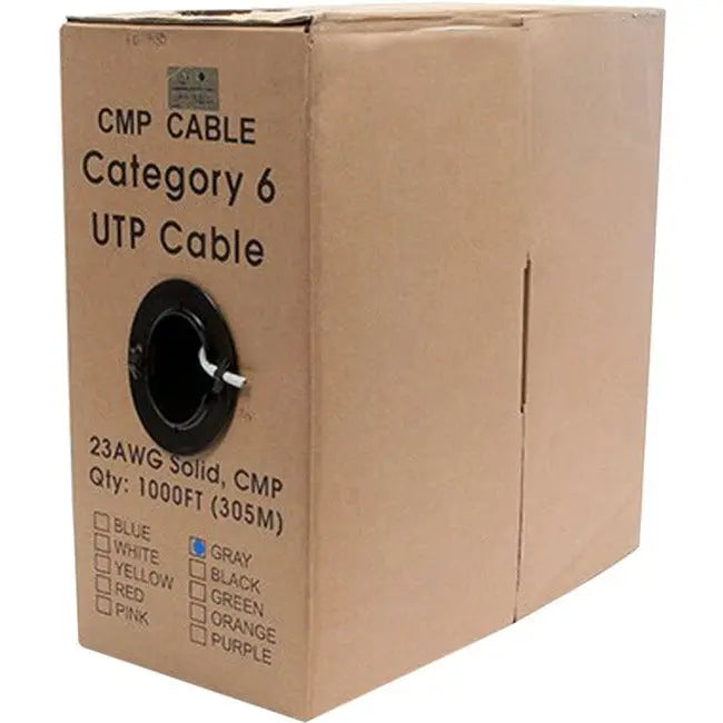 Monoprice Cat. 6 UTP Network Cable Bulk Roll - 1000 Feet of High-Performance Ethernet Cable