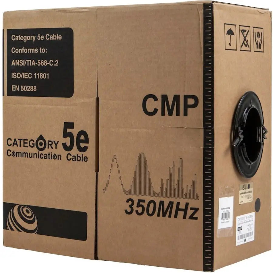 Monoprice Cat. 5e UTP Network Cable - 1000ft Bulk Ethernet Cable for Reliable Data Connectivity
