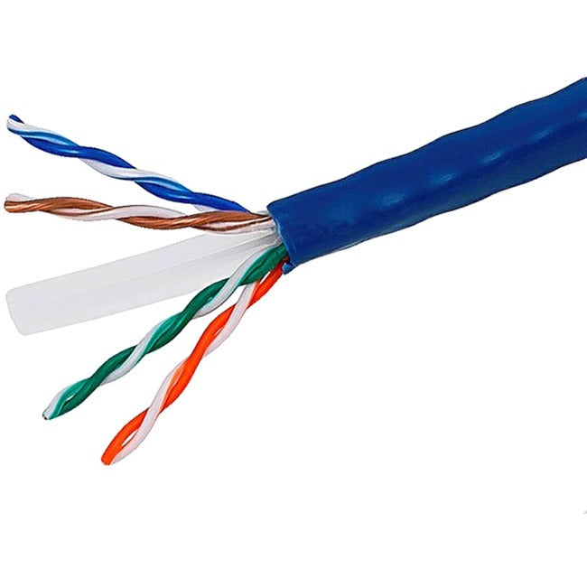 Monoprice Cat. 6 UTP Network Cable - 500 ft Blue Bulk Ethernet Cable for Reliable Data Transfer