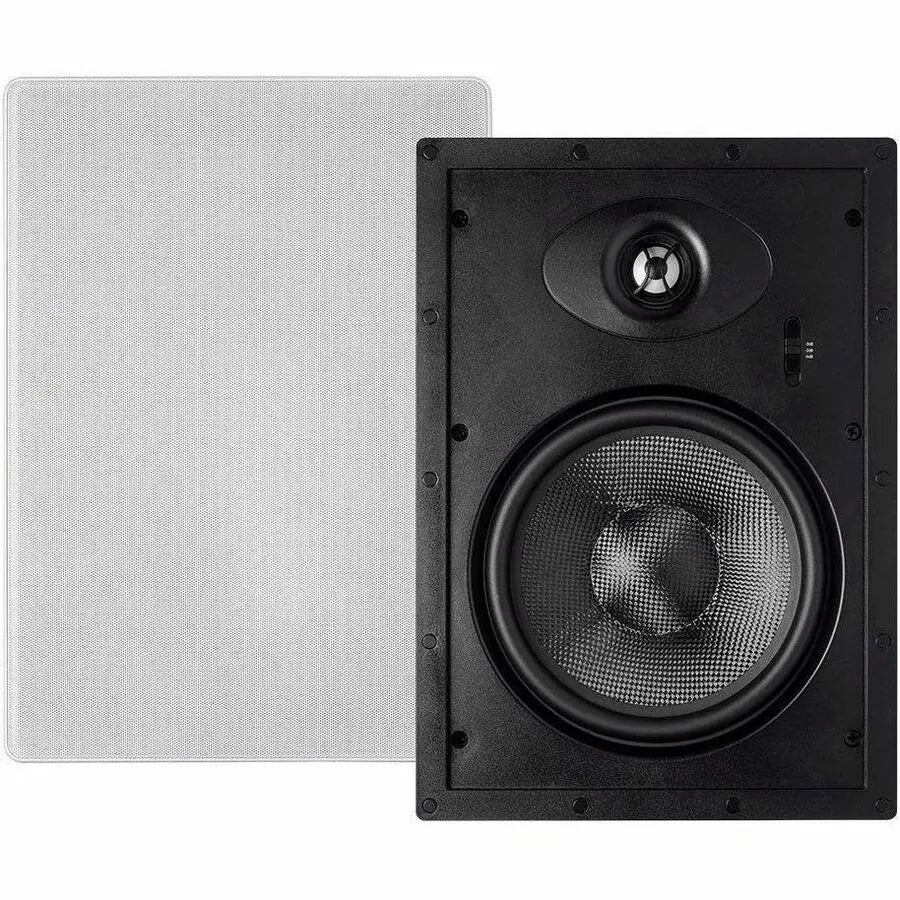Monoprice Alpha 13682 8-inch Carbon Fiber 2-Way In-Wall Speaker Pair