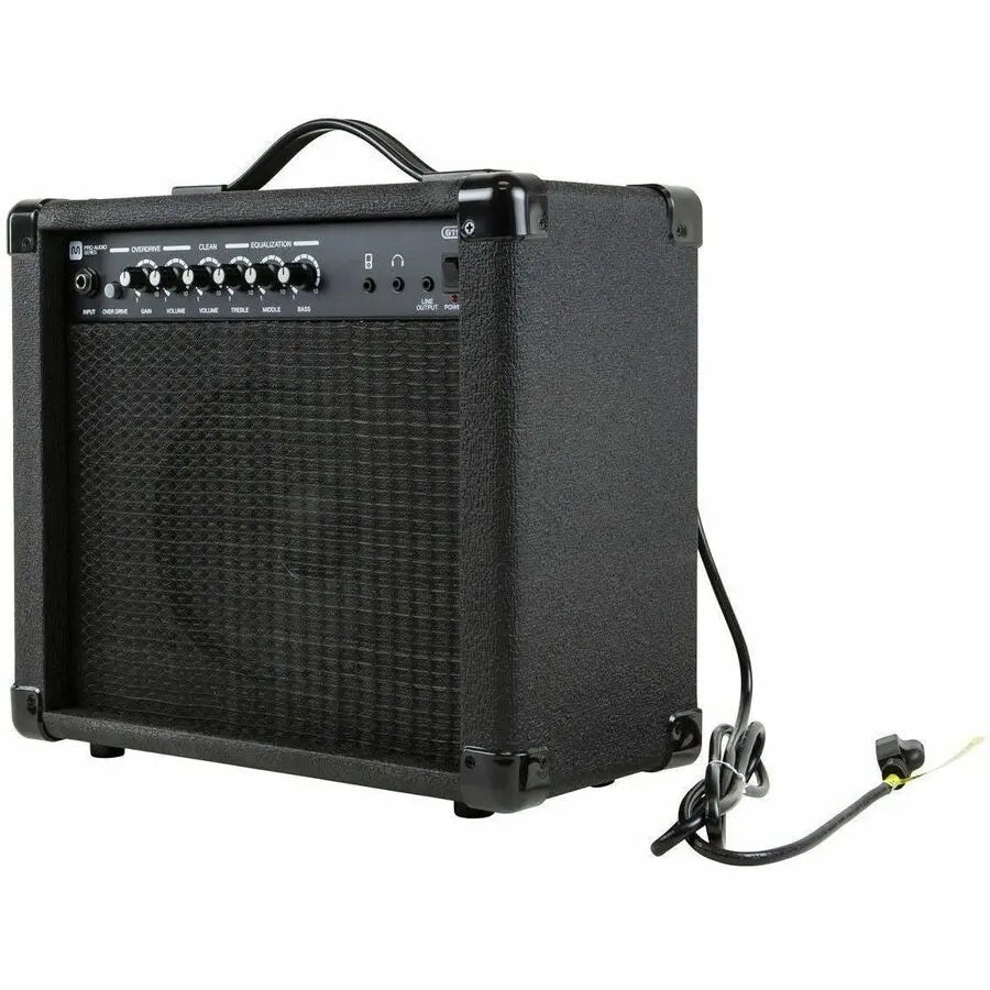 Monoprice 1x8 20-Watt Guitar Combo Amplifier with Overdrive - Black