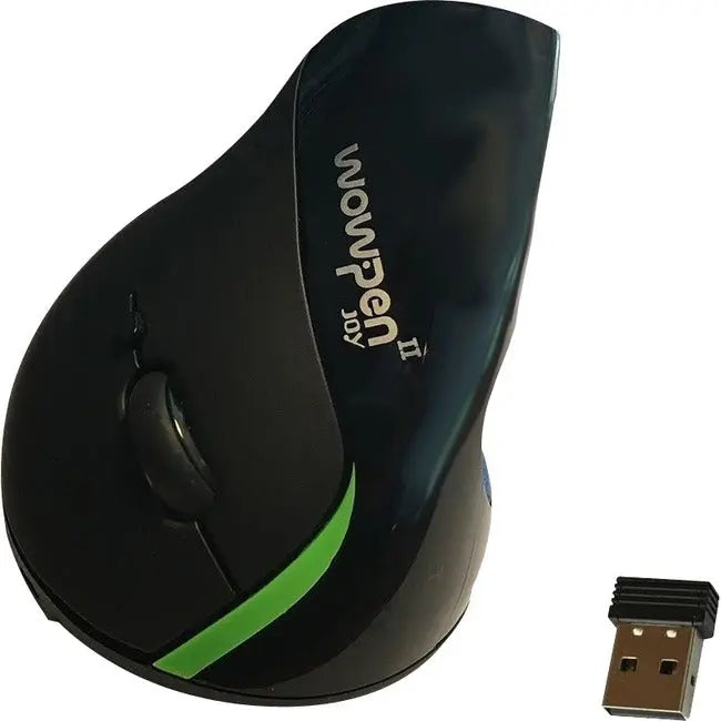 Ergoguys Wow Pen Joy II Wireless Ergonomic Computer Mouse - Black, Adjustable DPI, USB