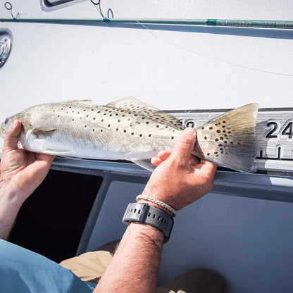 SeaDek 36-Inch Routed Fish Ruler with Brushed Texture in Aqua Camo and Black
