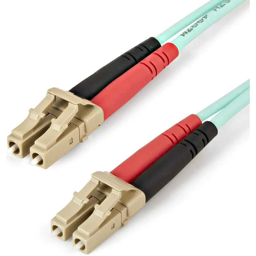 StarTech.com 1m LC to LC OM4 Multimode Fiber Optic Cable - 50/125μm, 100G Network Compatibility, LSZH Jacket