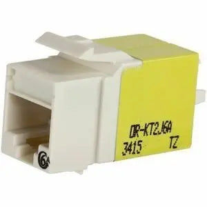 Legrand - Data KT2J6A Category 6A Keystone Jack with Lacing Cap Termination, Fog White