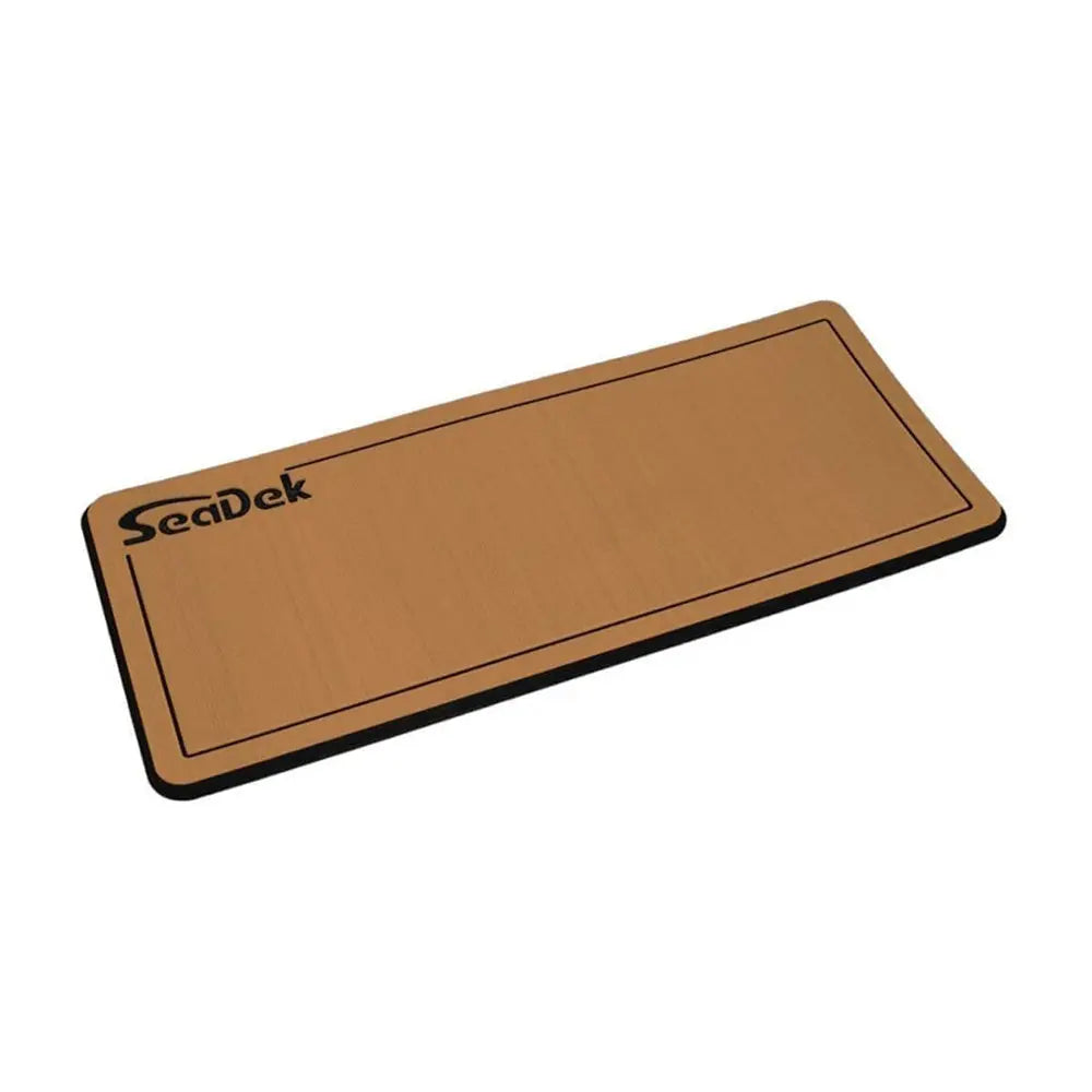 SeaDek 14 x 36-inch Dual Density Small Helm Pad with SeaDek Logo – Mocha and Black Brushed Texture