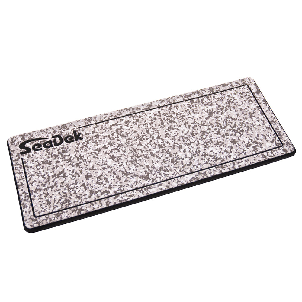 SeaDek 16 x 39-Inch Dual Density Large Helm Pad with SeaDek Logo - Brushed Texture in Snow Camo and Black