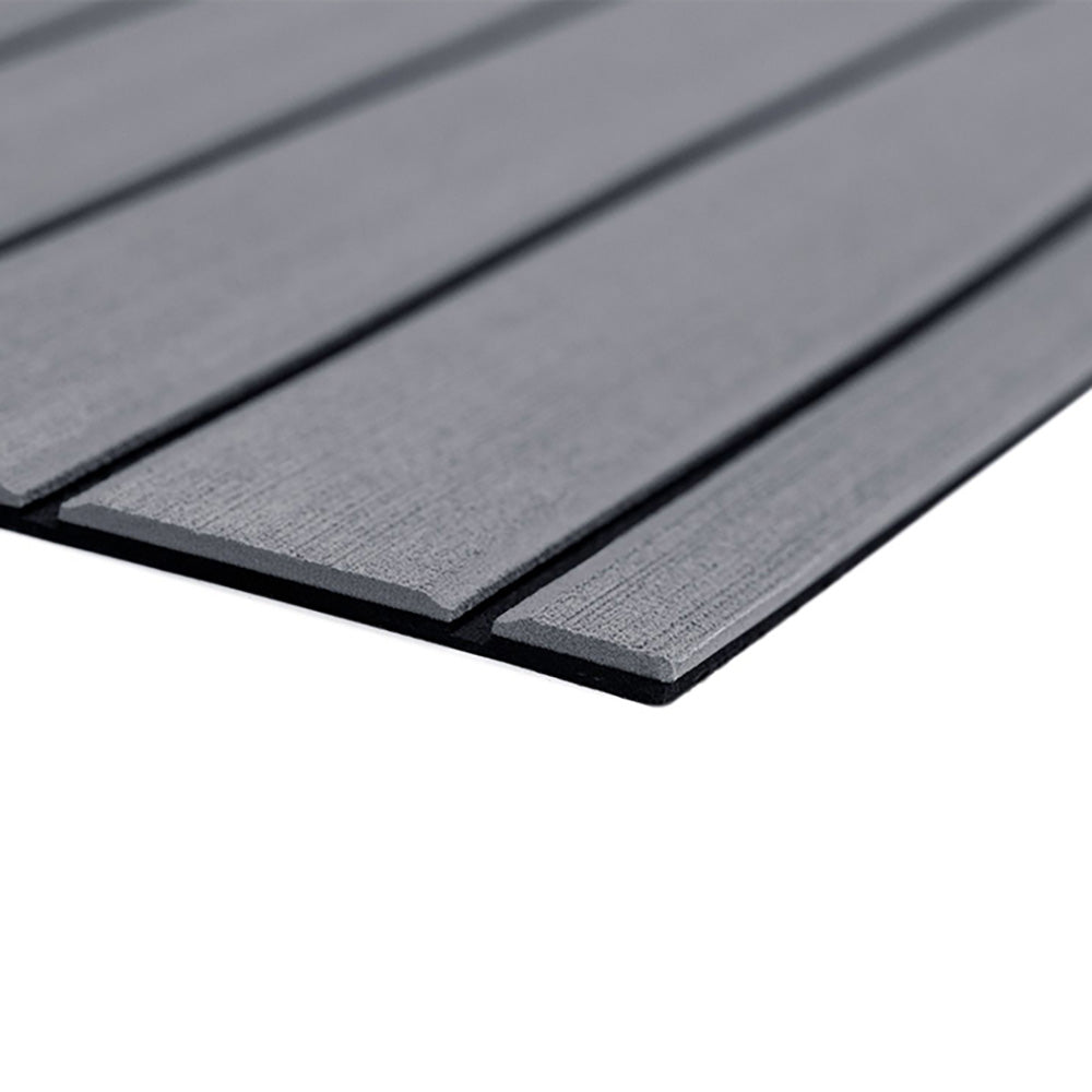 SeaDek 32279-80066 Teak Full Sheet, 6mm Brushed Texture, Storm Grey/Black