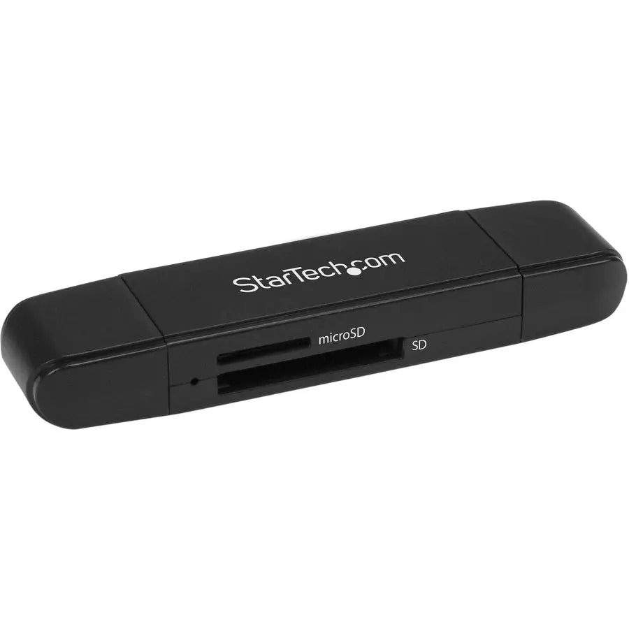 StarTech.com USB 3.0 Memory Card Reader for SD and microSD Cards - USB-C & USB-A Portable Media Access