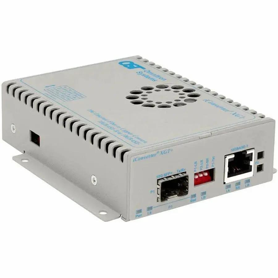 Omnitron Systems 10GBASE-T Ethernet Copper to Fiber Media Converter (Part No. 8589N-0-F) by OMNITRON SYSTEMS