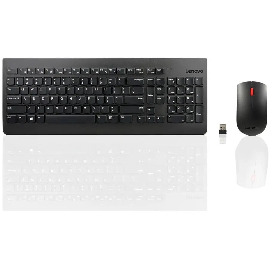 Lenovo Wireless Keyboard and Mouse Combo GX30N81775 - Ergonomic, Spill-Resistant, 12-Month Battery Life