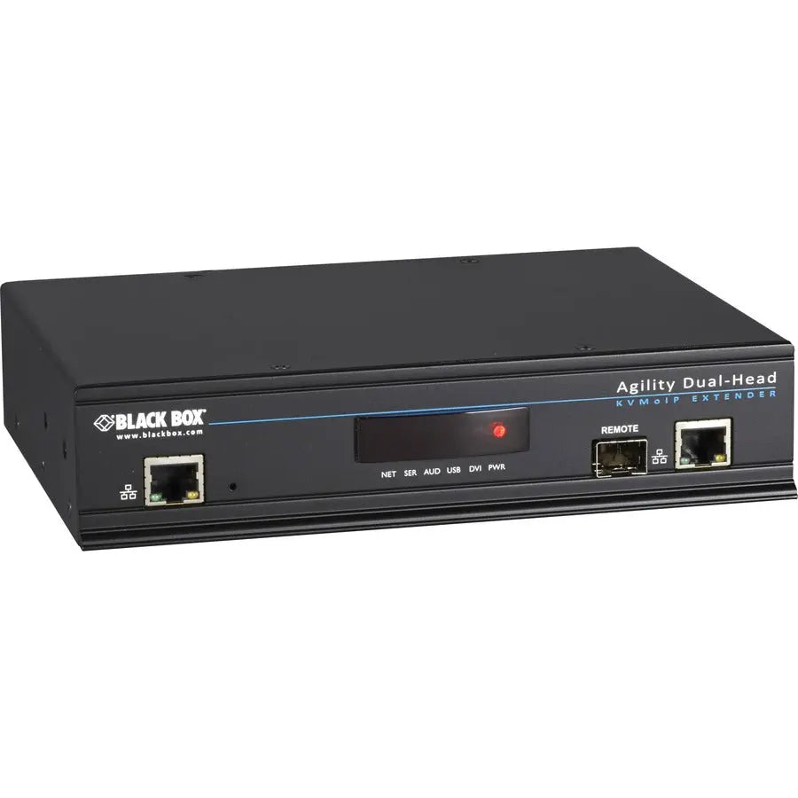 Black Box Agility KVM-Over-IP Matrix Receiver ACR1020A-R with Dual-Head DVI-D, USB 2.0, and Remote Access