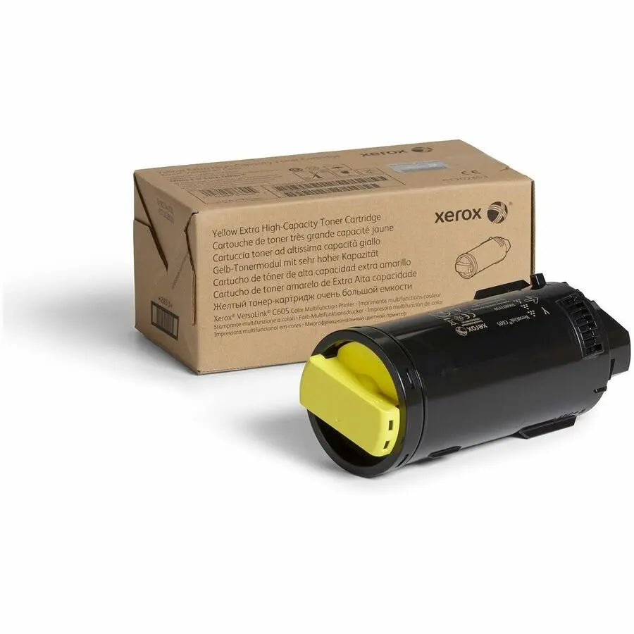 Xerox VersaLink C605 Yellow Toner Cartridge 106R04012 – Extra High Capacity for Vibrant, Reliable Printing