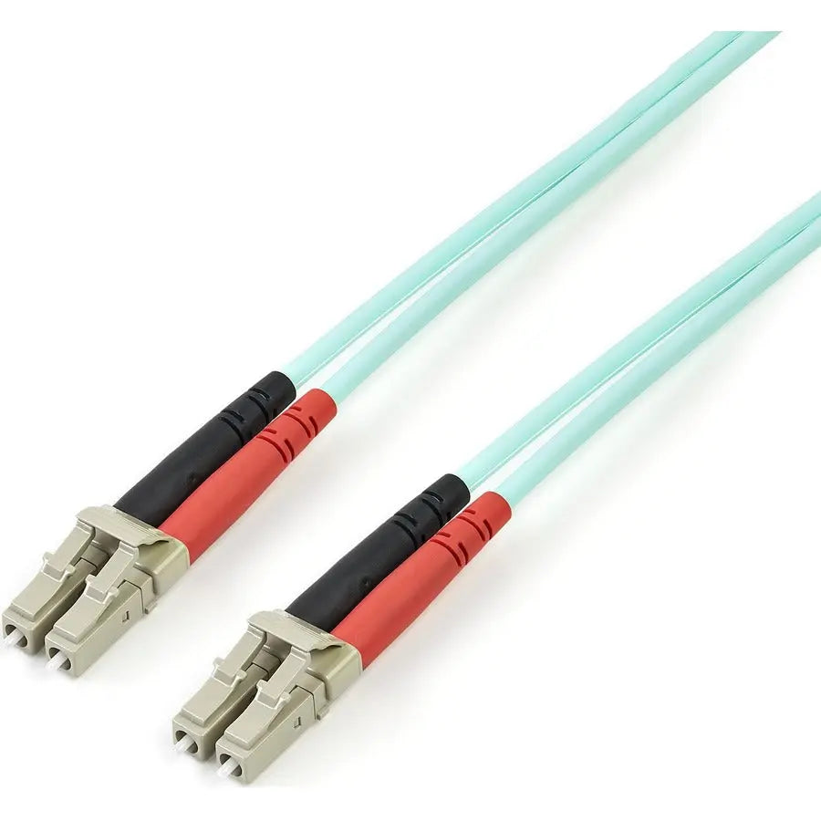 StarTech.com 3m LC/UPC to LC/UPC OM4 Multimode Fiber Optic Cable - 100G, Low Loss, Aqua