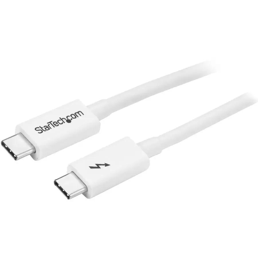 StarTech.com 3.3ft Thunderbolt 3 Cable TBLT3MM1MW – 20Gbps Data Transfer, 100W Power Delivery, 4K Video Support by StarTech.com