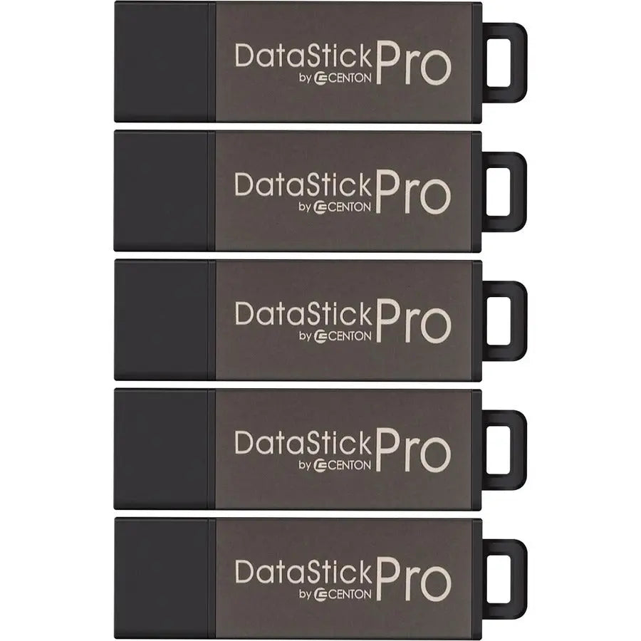 Centon DataStick Pro 16GB USB 2.0 Flash Drive – Pack of 5