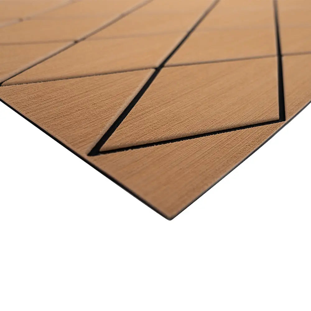 SeaDek 40" x 80" Two Color Diamond Full Sheet with Brushed Texture - Mocha and Black