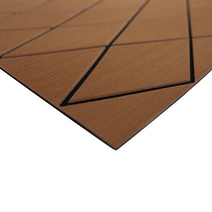 SeaDek 40" x 80" Two-Color Diamond Full Sheet - Brushed Texture in Brown and Black, 6mm Thickness