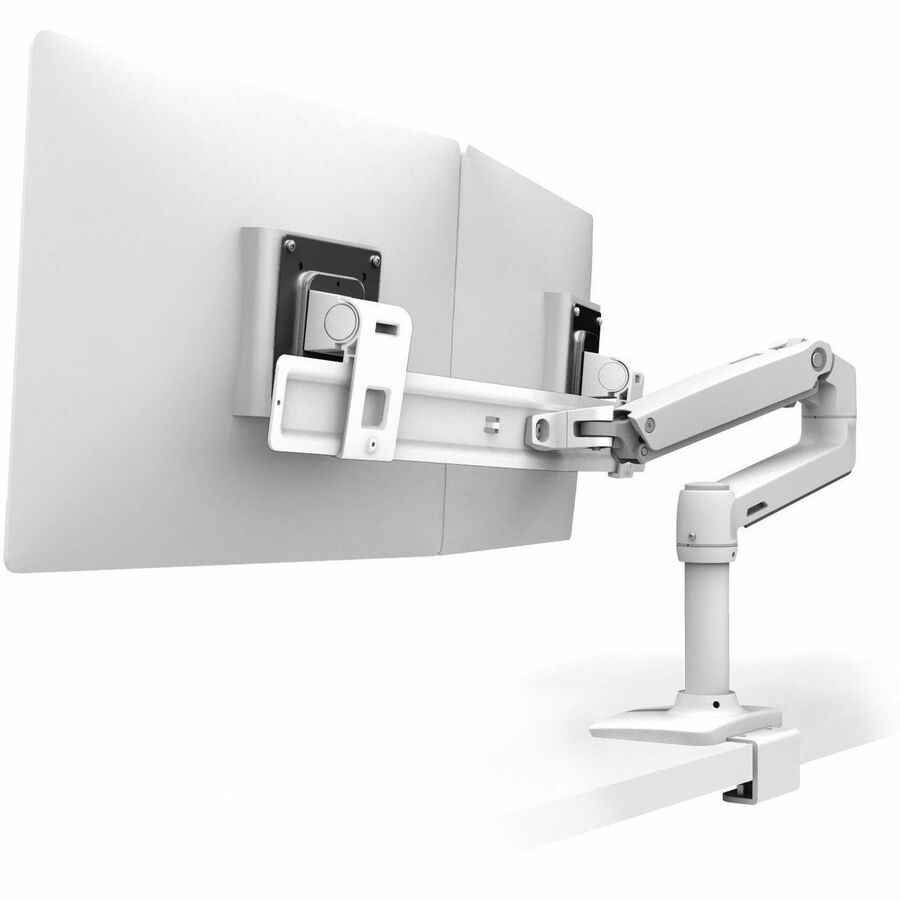 Ergotron LX Dual Direct Arm with Under Mount C-Clamp for Adjustable Dual Monitor Setup