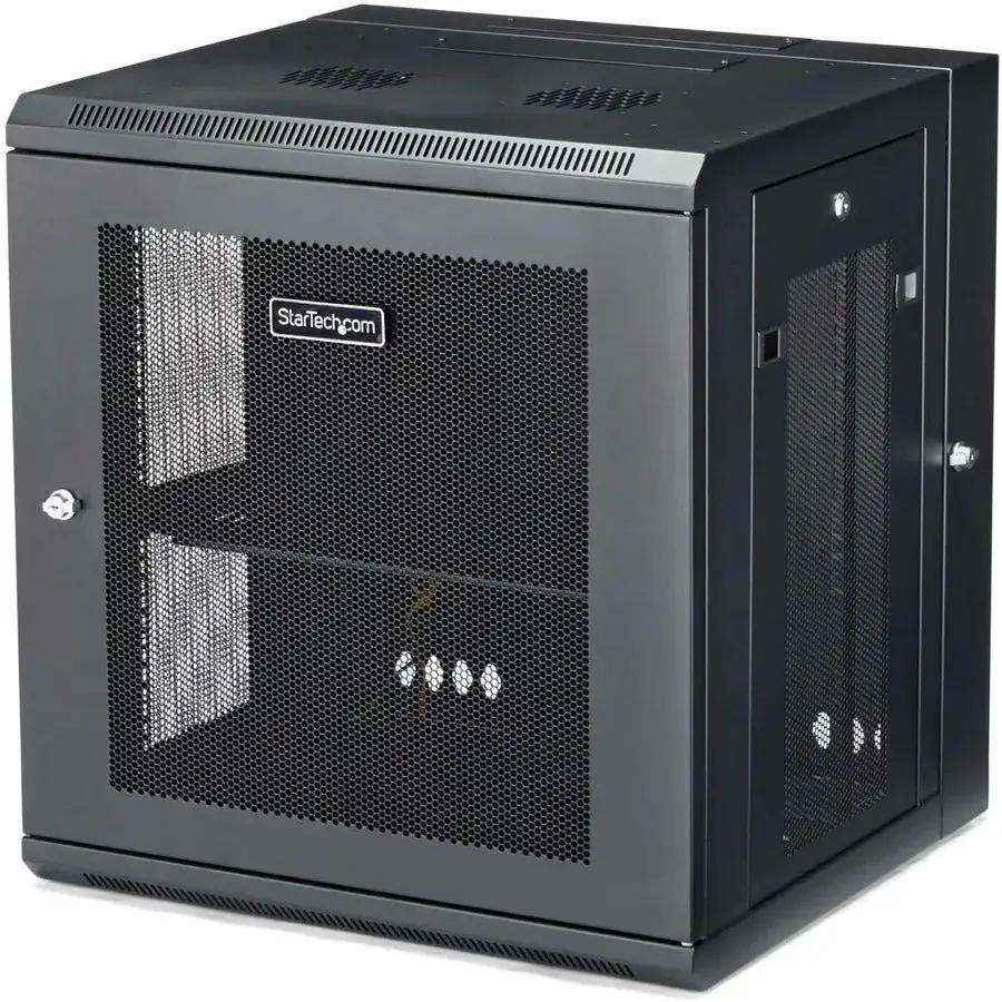 StarTech.com RK12WALHM 12U Wall-Mount Server Rack Cabinet with Hinged Enclosure and Adjustable Depth by STARTECH.COM