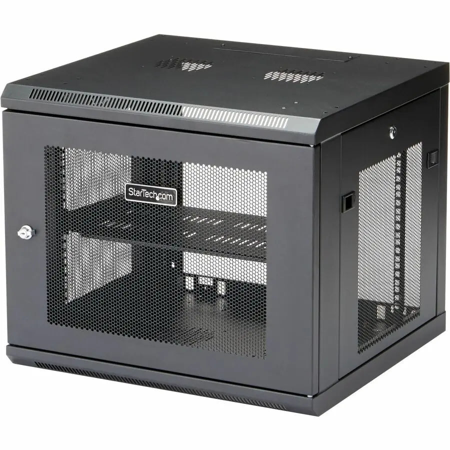 StarTech.com RK920WALM 9U Wall-Mount Server Rack Cabinet with Adjustable Depth and Lockable Doors