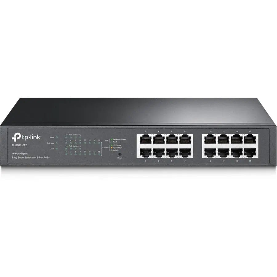 TP-Link TL-SG1016PE 16-Port Gigabit PoE+ Switch with 8 PoE Ports for Business Networks