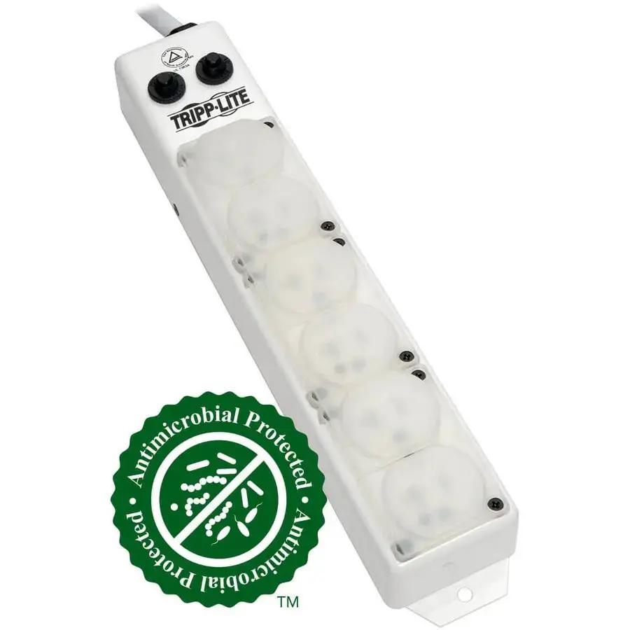 Eaton Tripp Lite Series PS607HG20AOEM Medical-Grade Power Strip with 6 Hospital-Grade Outlets and Anti-Microbial Coating by Eaton Corporation