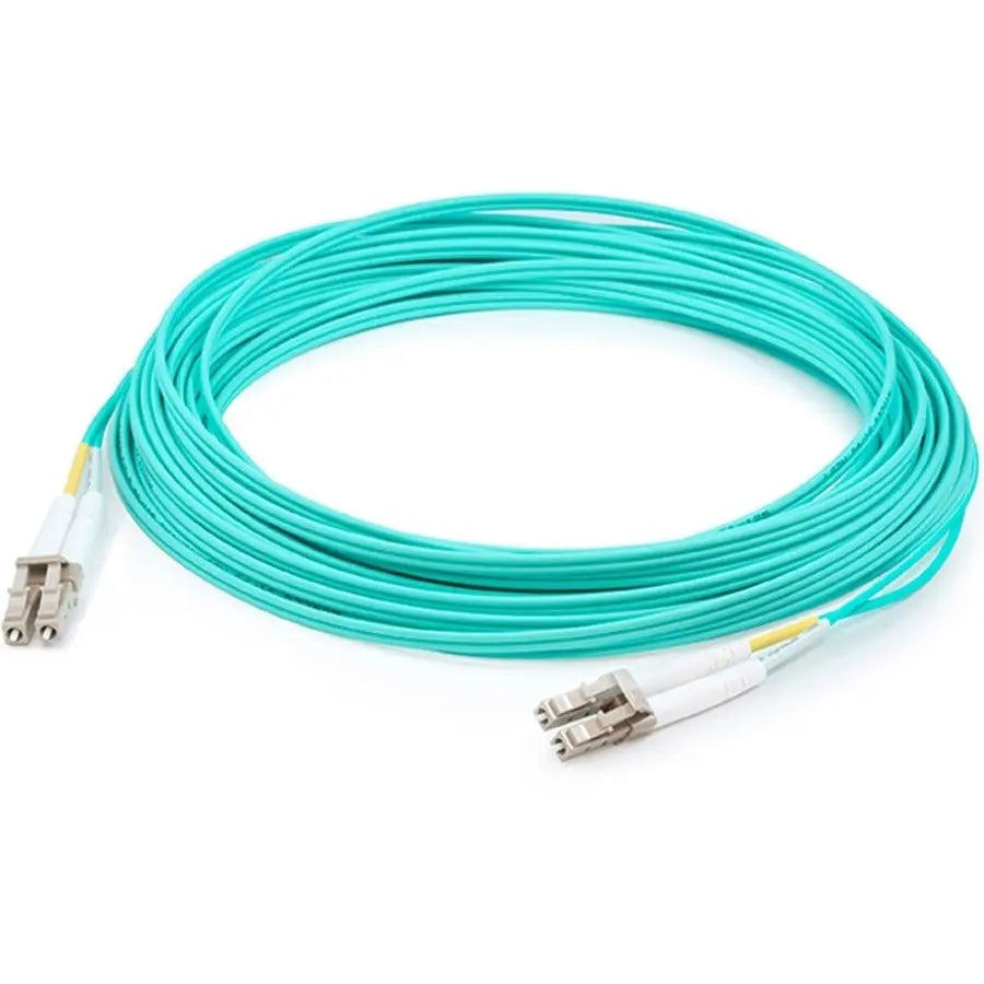 AddOn 15m Aqua OM4 Duplex LC (Male) to LC (Male) Riser Fiber Patch Cable