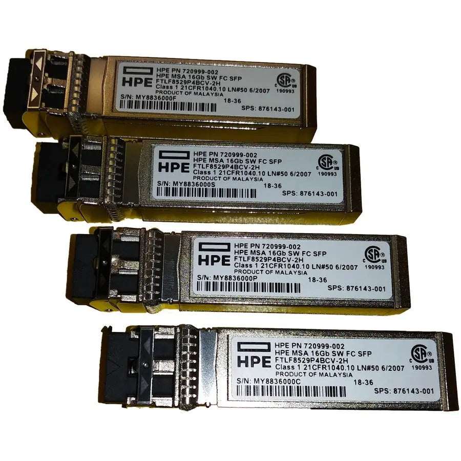 Hewlett Packard Enterprise C8R24B MSA 16Gb Short Wave Fibre Channel SFP+ Transceiver (4-Pack)