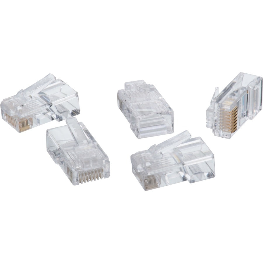 4XEM 4X1000PKC6 1000-Pack Cat6 RJ45 Ethernet Plugs, Clear