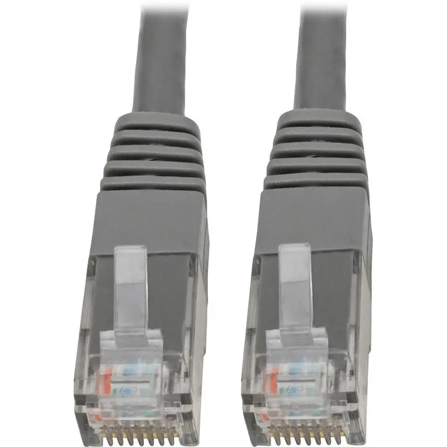 Eaton Tripp Lite Series N200-035-GY 35 ft Gray Cat6 RJ45 Patch Network Cable for High-Speed Ethernet and Data Transmission