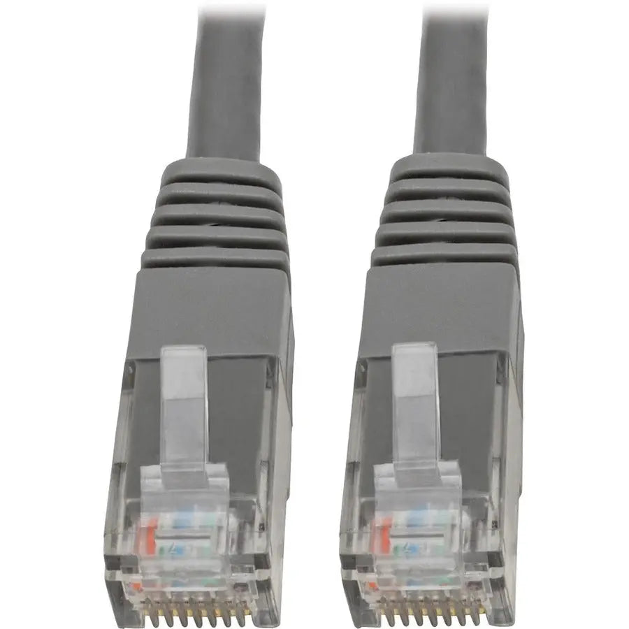 Eaton Tripp Lite Series Cat6 Gigabit Ethernet Patch Cable – 50 ft Gray RJ45 UTP Network Cable for High-Speed Data Transfer