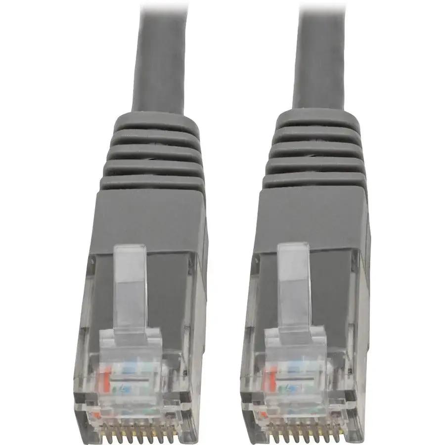 Eaton Tripp Lite Series Cat6 Gigabit Ethernet Patch Cable – 50 ft Gray RJ45 UTP Network Cable for High-Speed Data Transfer by Eaton Corporation