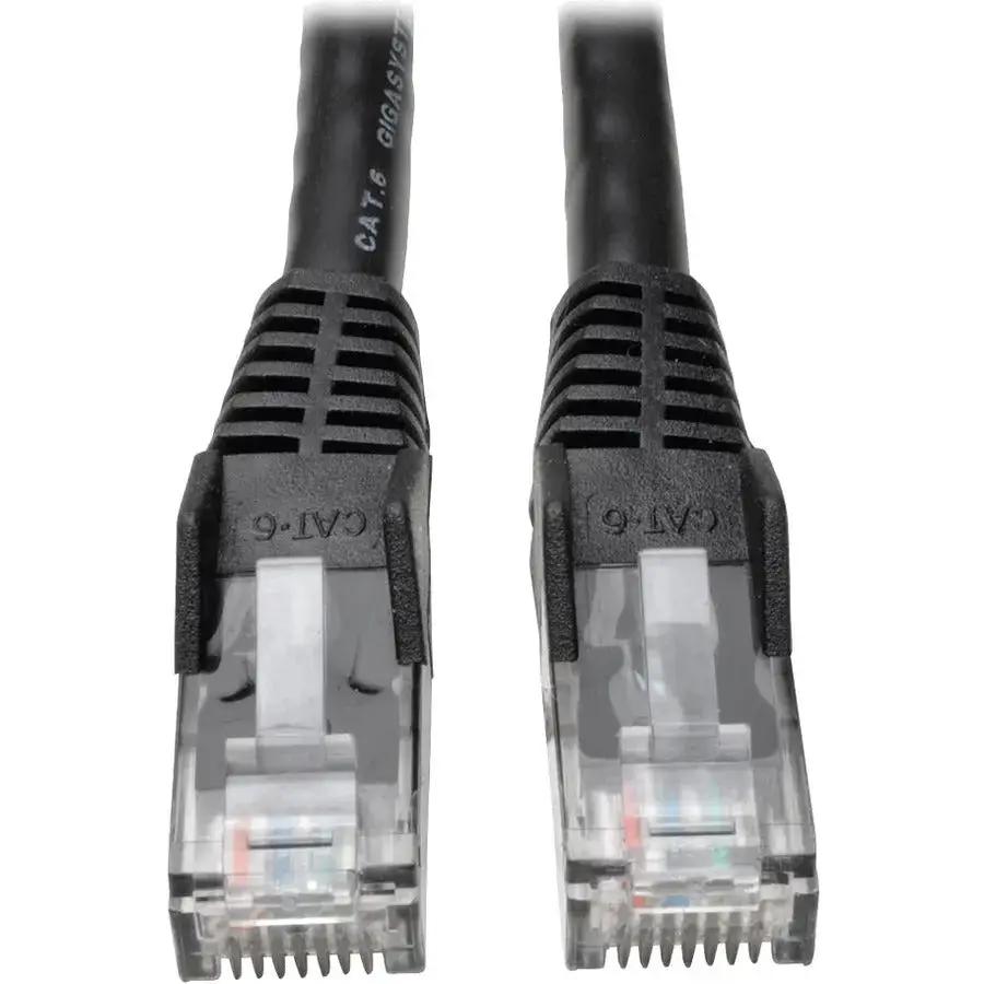 Eaton Tripp Lite Series Cat6 Gigabit Snagless Molded UTP Patch Cable, 8 ft, Black by Eaton Corporation