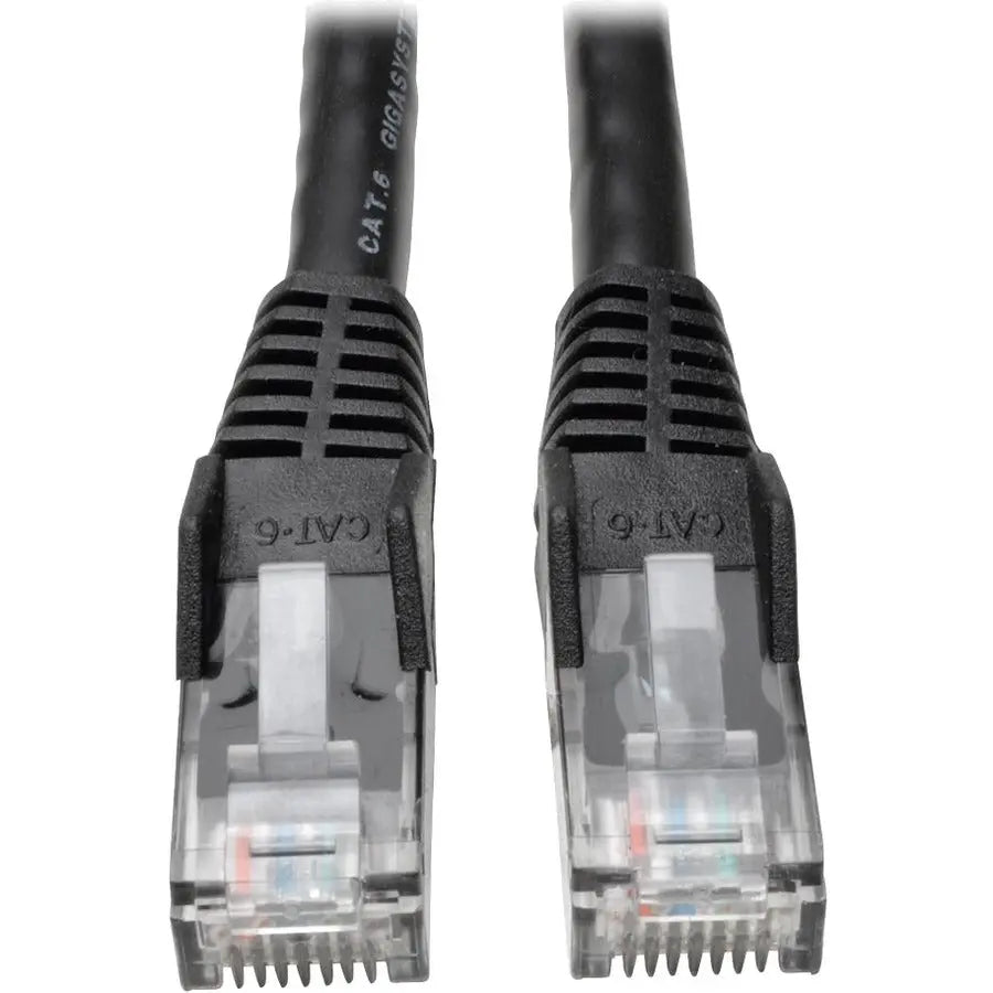 Tripp Lite Eaton N201-035-BK Cat6 Gigabit Ethernet Patch Cable - 35 ft. Snagless Molded UTP Network Cable for High-Speed Data, Voice & Video Transmission