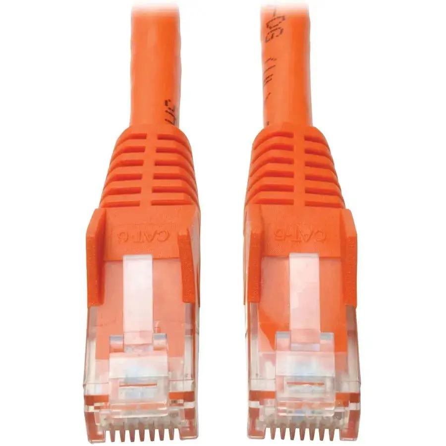 Eaton Tripp Lite Series Cat6 Gigabit Snagless Molded UTP Ethernet Cable (RJ45 M/M) - 50 ft Orange by Eaton Corporation