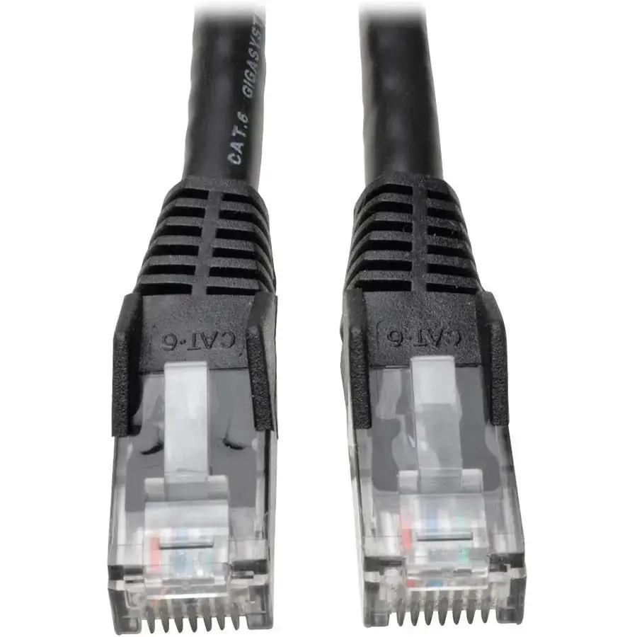 Eaton Tripp Lite Series Cat6 Gigabit Snagless Molded UTP Ethernet Cable (N201-075-BK), 75 ft Black by Eaton Corporation