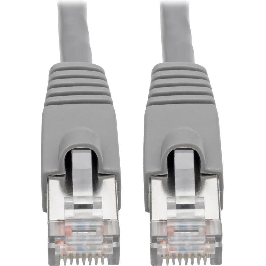 Eaton Tripp Lite Series N262-014-GY 14ft Cat6a Shielded Ethernet Patch Cable – Gray for 10 Gbps Networking