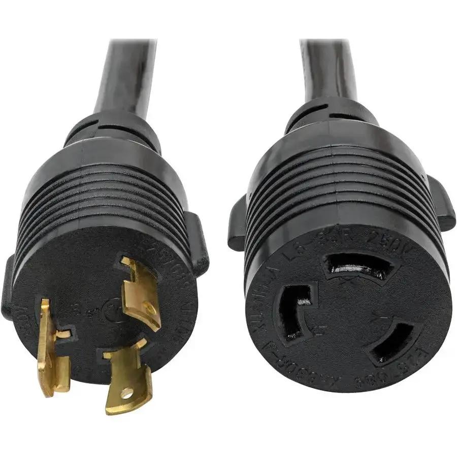 Eaton Corporation P041-014 Power Extension Cord with NEMA L6-30P to NEMA L6-30R, 14 ft, 30 Amp, 250V, Heavy-Duty 10 AWG Black by Eaton Corporation