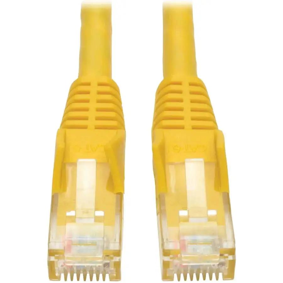 Eaton Corporation Tripp Lite N201-035-YW 35 ft. Cat6 Gigabit Snagless Molded UTP Ethernet Patch Cable - Yellow by Eaton Corporation