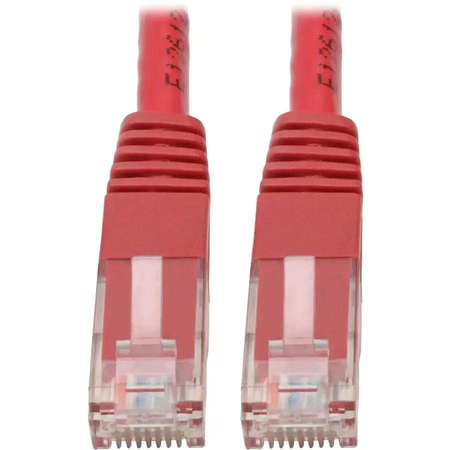Eaton Tripp Lite Series Cat6 Gigabit Ethernet Patch Cable - 7 ft Red RJ45 Male to Male, UTP, PoE by Eaton Corporation
