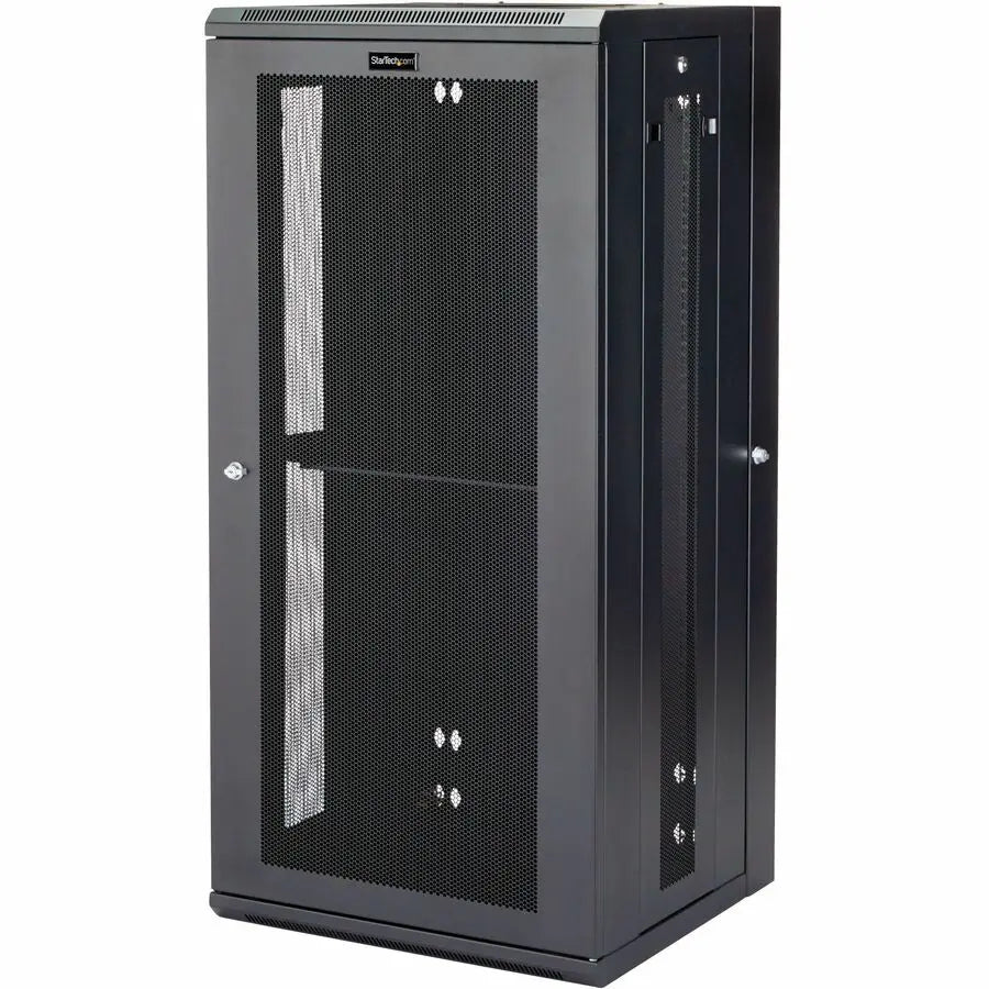 StarTech.com RK2620WALHM 26U Wall-Mount Server Rack Cabinet - Adjustable Depth, Lockable Doors, Vented for Passive Cooling