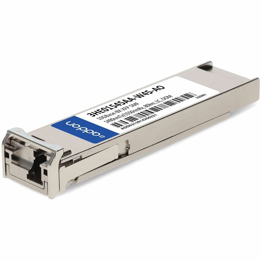 AddOn Alcatel-Lucent Nokia 3HE01545AA-W45 Compatible 10GBase-BX XFP Transceiver (SMF, 1490nmTx/1550nmRx, 80km, LC, DOM)