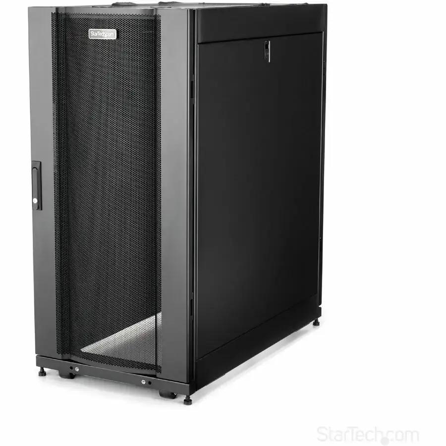 StarTech.com 25U Server Rack Cabinet - 37-inch Deep Steel Enclosure with Lockable Mesh Doors and Adjustable Depth by STARTECH.COM