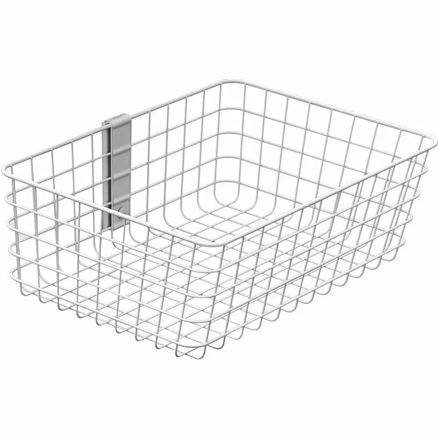 Ergotron SV Wire Basket, Large – 19.88 Inch T-Slot Cart Accessory for Patient eTable and StyleView Carts