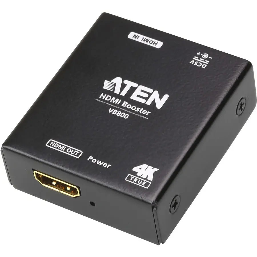 ATEN True 4K HDMI Booster VB800 – Long-Distance Signal Amplifier with HDR Support