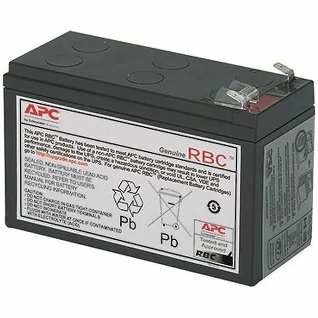 APC Replacement Battery Cartridge for Back-UPS, 12V 6.5Ah lead-acid battery, 2-year repair or replace warranty