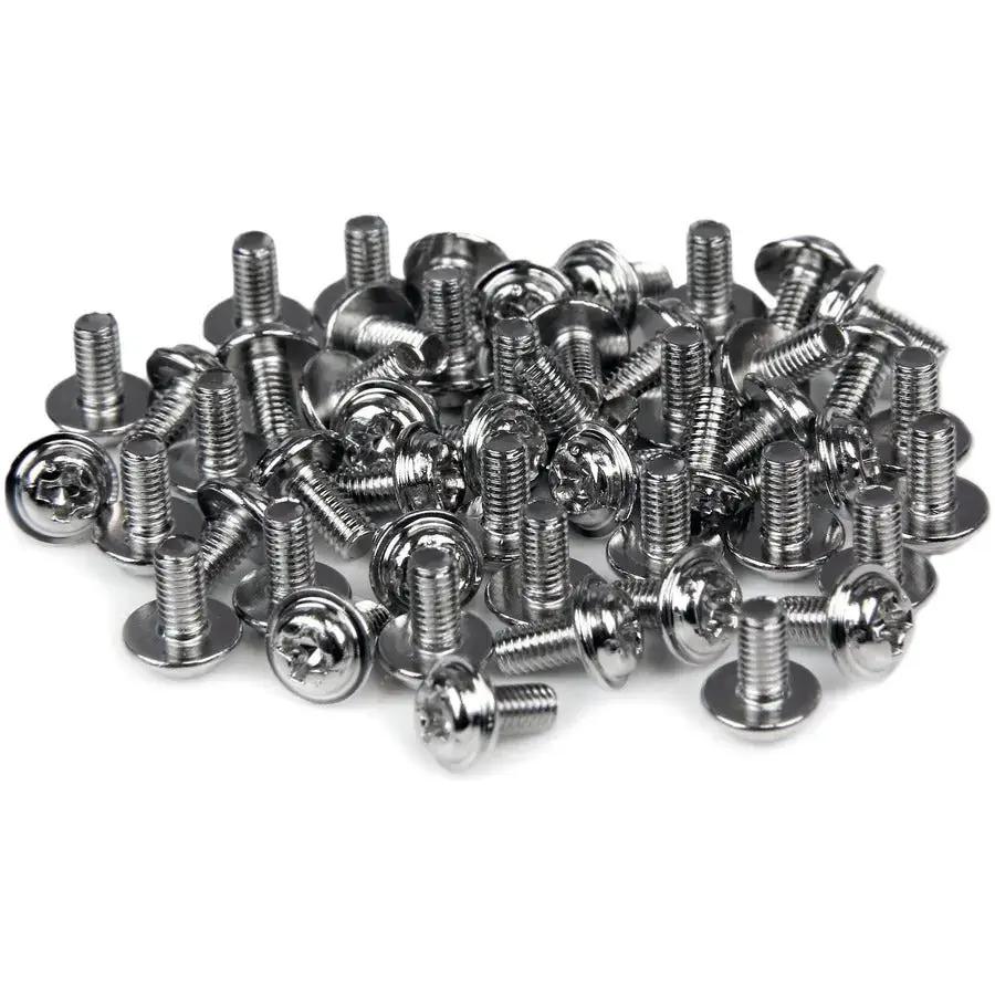 StarTech.com M3 x 1/4 inch Computer Mounting Screws – 50 Pack Silver Steel Fasteners by StarTech.com