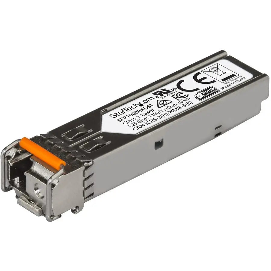 StarTech.com SFP1000BXDST MSA Compliant 1-Gigabit BiDi Fiber SFP Transceiver Module