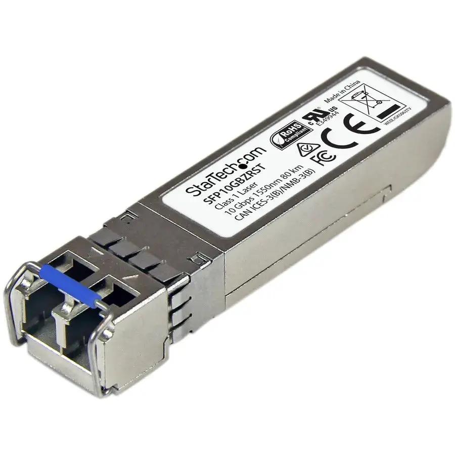 StarTech.com SFP10GBZRST 10GBASE-ZR MSA Compliant SFP+ Fiber Transceiver Module for Long-Range 80 km Connections by STARTECH.COM